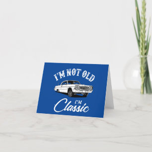 Cartes Pour Fêtes Annuelles Chevy Impala Voiture Classique