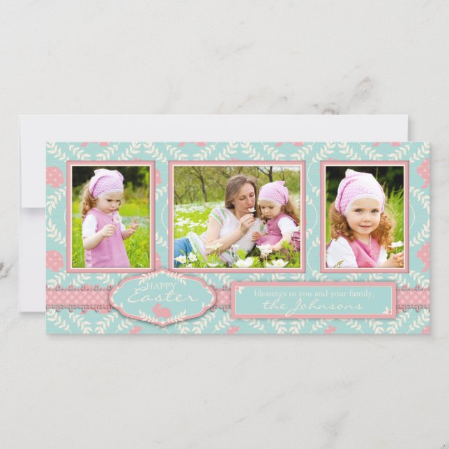 Cartes Pour Fêtes Annuelles Chic Bunny Photo (Devant)