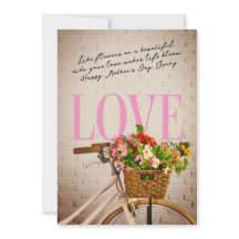 Chic Lifestyle Floral Bicycle Mother’s Day Love