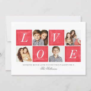 Cartes Pour Fêtes Annuelles Chic Love 4 Photo Collage Saint Valentin