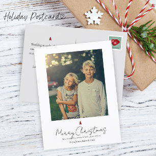 Cartes Pour Fêtes Annuelles Chic moderne Lettrage main simple photo