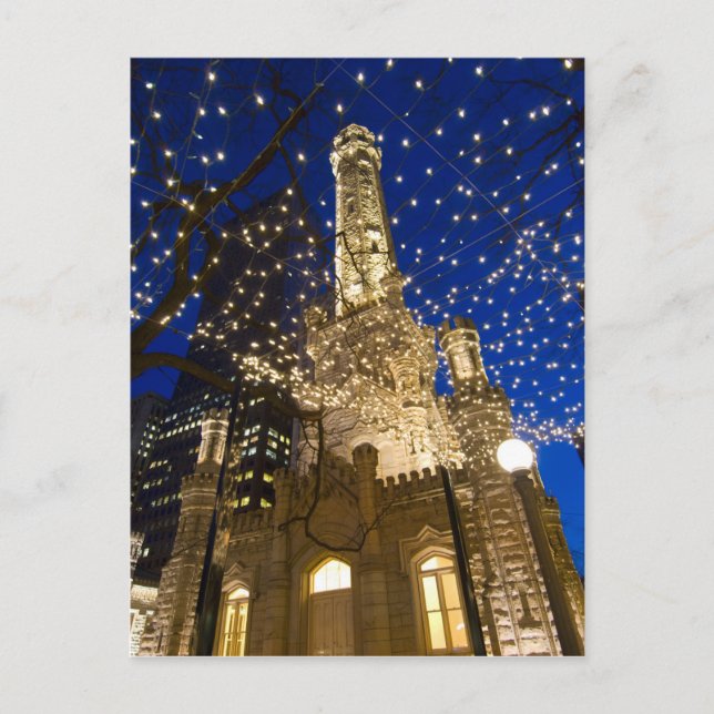 Cartes Pour Fêtes Annuelles Chicago à Christmastime (Devant)