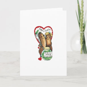 Cartes Pour Fêtes Annuelles Chien chaud vintage Valentine