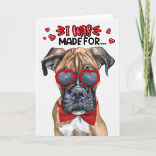 Cartes Pour Fêtes Annuelles Chien de boxe fait pour vous aimer Saint Valentin