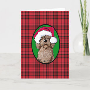 Cartes Pour Fêtes Annuelles Chien de caniche de Noël