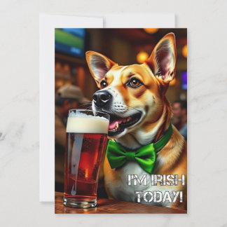 Cartes Pour Fêtes Annuelles Chien de la St-Patrick