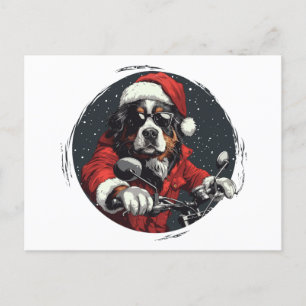 Cartes Pour Fêtes Annuelles Chien de montagne bernois de Noël