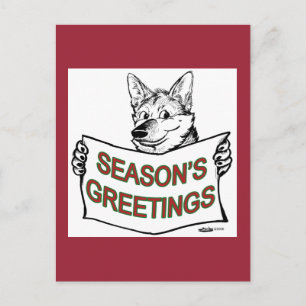 Cartes Pour Fêtes Annuelles Chien de Noël : Bonnes Fêtes !