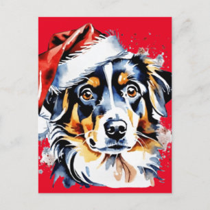 Cartes Pour Fêtes Annuelles Chien de Noël mignon