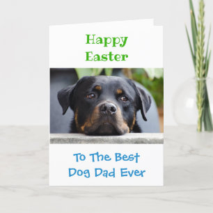 Cartes Pour Fêtes Annuelles Chien de Pâques papa meilleur animal de compagnie 