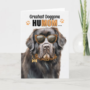 Cartes Pour Fêtes Annuelles Chien de Terre-Neuve Meilleur HuMOM Fête des Mères
