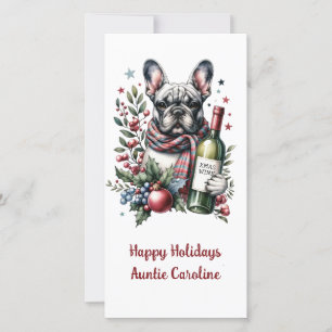 Cartes Pour Fêtes Annuelles Chien d'eau de vacances de Noël