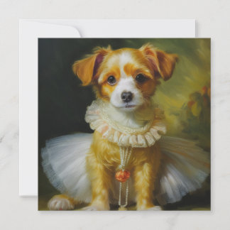 Cartes Pour Fêtes Annuelles Chien fantaisiste de l'IA