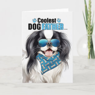 Cartes Pour Fêtes Annuelles Chien japonais Coolest papa Fête des pères