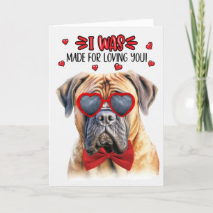 Cartes Pour Fêtes Annuelles Chien Mastiff fait pour vous aimer Valentine