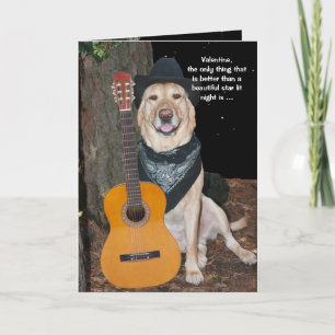 Cartes Pour Fêtes Annuelles Chien mignon sur mesure Valentine