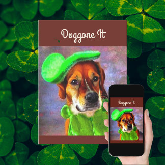 Cartes Pour Fêtes Annuelles Chien Mignon Tout Simplement Saint Patrick's Day P