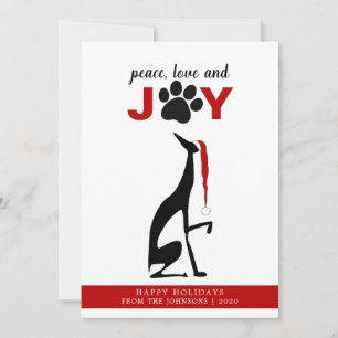 Cartes Pour Fêtes Annuelles Chien Pet Pet Rouge Noël
