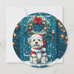 Cartes Pour Fêtes Annuelles Chiens de Noël Chih Tzu