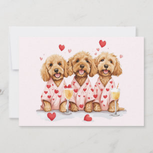 Cartes Pour Fêtes Annuelles Chiens de Valentines Day