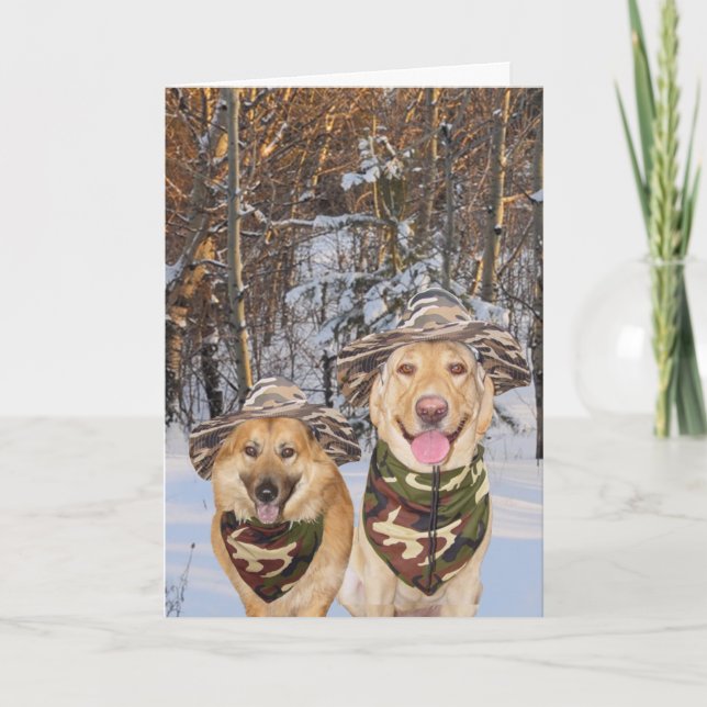 Cartes Pour Fêtes Annuelles Chiens/laboratoires amusants personnalisables Vale (Devant)