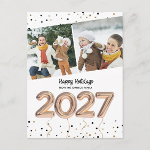 Cartes Pour Fêtes Annuelles Chiffres de ballons de photo pour les fêtes de fin