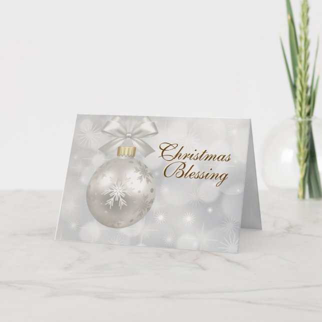 Cartes Pour Fêtes Annuelles Chiffres de bénédiction de Noël 6:24-26 Verse de l (Devant)