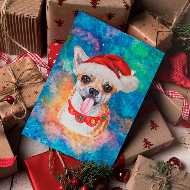 Cartes Pour Fêtes Annuelles Chihuahua race Chien Noël (Créateur téléchargé)