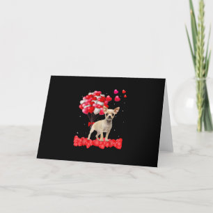 Cartes Pour Fêtes Annuelles chihuahua valentines journée hors coeur amoureux d