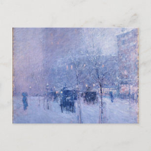 Cartes Pour Fêtes Annuelles Childe Hassam - Fin de l'après-midi, New York, hiv