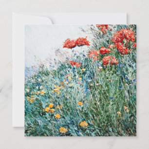 Cartes Pour Fêtes Annuelles Childe Hassam - Poppies, Appledore