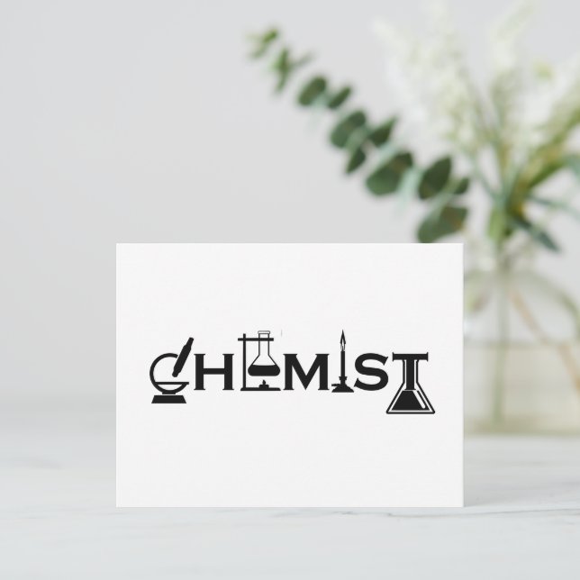 Cartes Pour Fêtes Annuelles Chimie humoristique cadeaux de chimiste (Debout devant)
