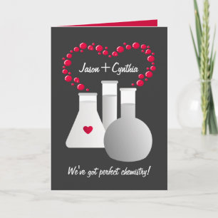 Cartes Pour Fêtes Annuelles Chimie parfaite