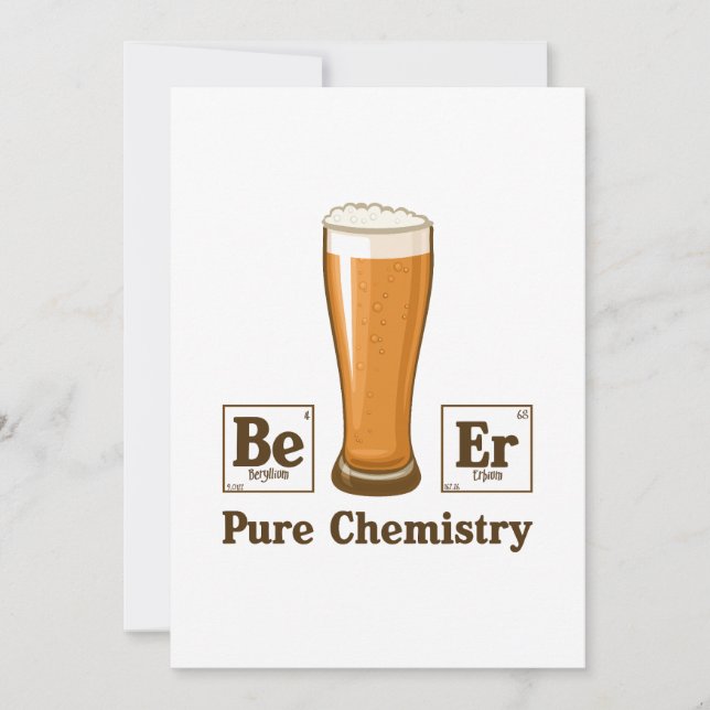 Cartes Pour Fêtes Annuelles Chimie pure (Devant)