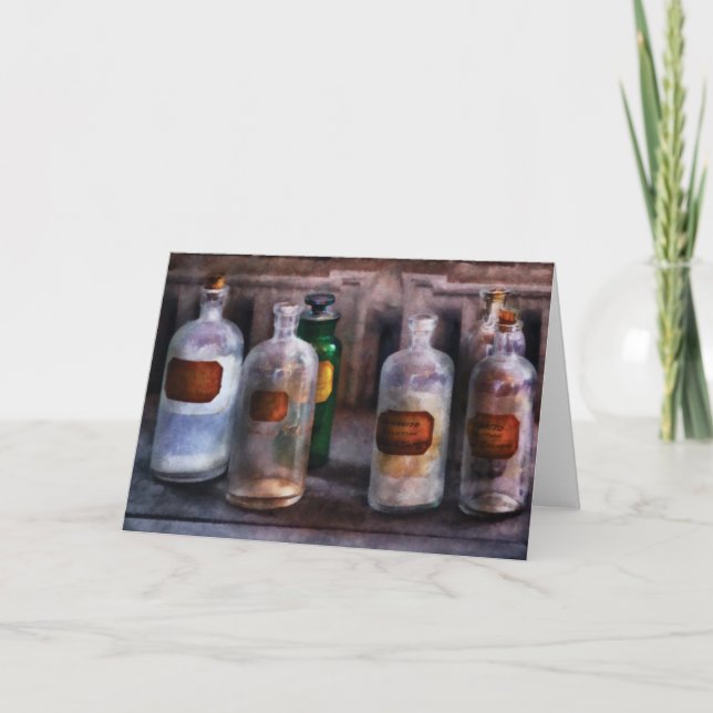 Cartes Pour Fêtes Annuelles Chimie - Solutions saturées (Devant)