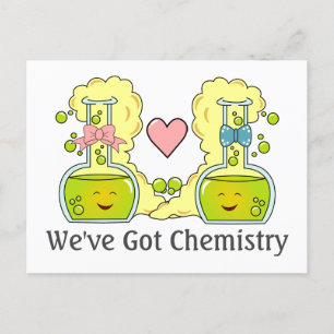 Cartes Pour Fêtes Annuelles Chimiste Pun Nous avons la chimie des béchers