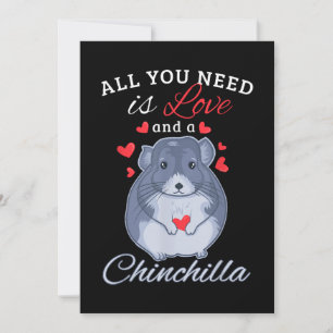 Cartes Pour Fêtes Annuelles Chinchilla Cadeau Funny mignon Animateur Amoureux 