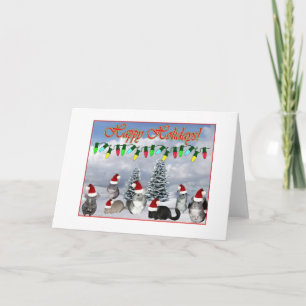 Cartes Pour Fêtes Annuelles Chinchilla Santas