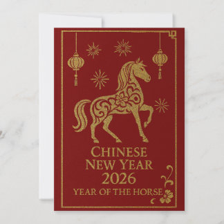 Cartes Pour Fêtes Annuelles Chinese New Year 2026 - Year of the Horse