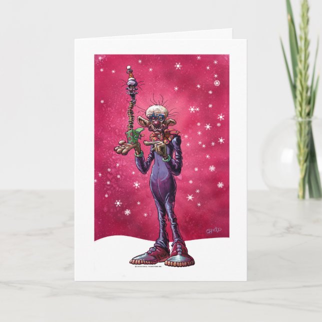Cartes Pour Fêtes Annuelles Chiodo Klownz Khristmas Kard (Devant)