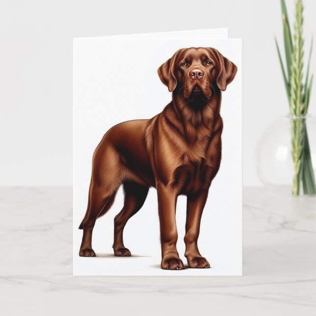 Cartes Pour Fêtes Annuelles Chiot de récupération de la baie de Chesapeake (Devant)