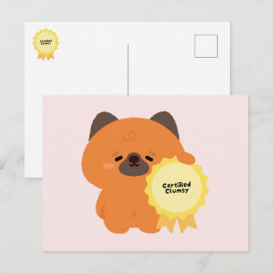 Cartes Pour Fêtes Annuelles Chiots Berger Allemand Certifié Maladroit