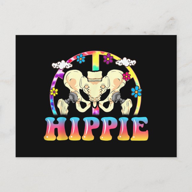 Cartes Pour Fêtes Annuelles Chirurgie mixte de remplacement de hanche hippie a (Devant)