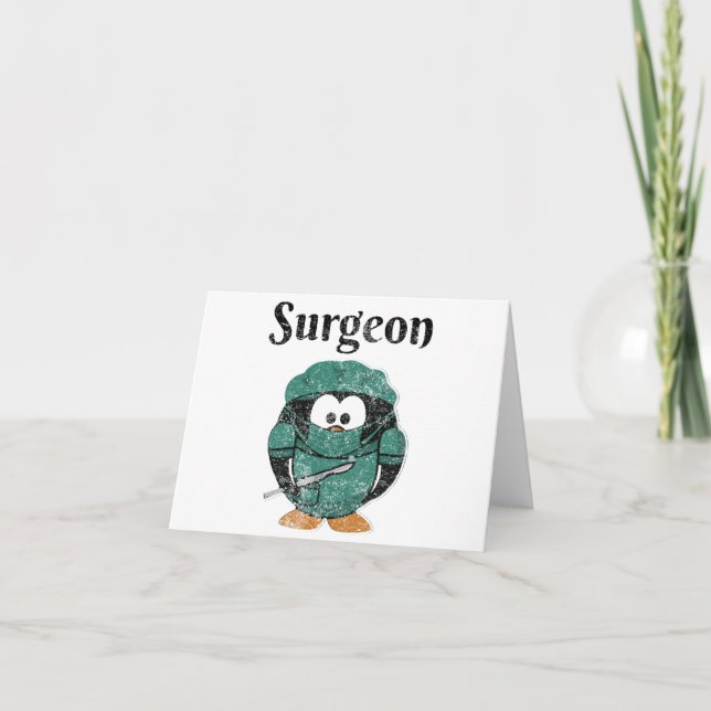 Cartes Pour Fêtes Annuelles Chirurgien (Devant)