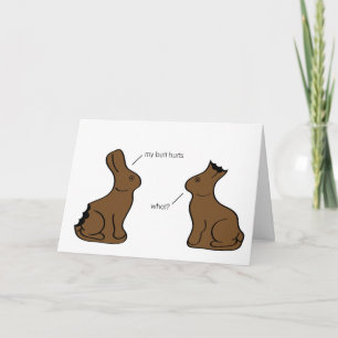 Cartes Pour Fêtes Annuelles Chocolat lapins de Pâques