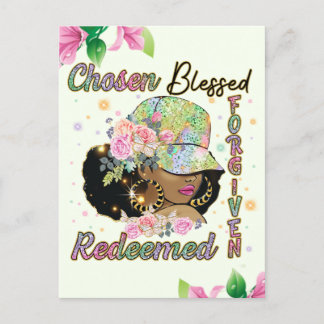 Cartes Pour Fêtes Annuelles Choisi, béni, pardonné, racheté, mélanine, sist