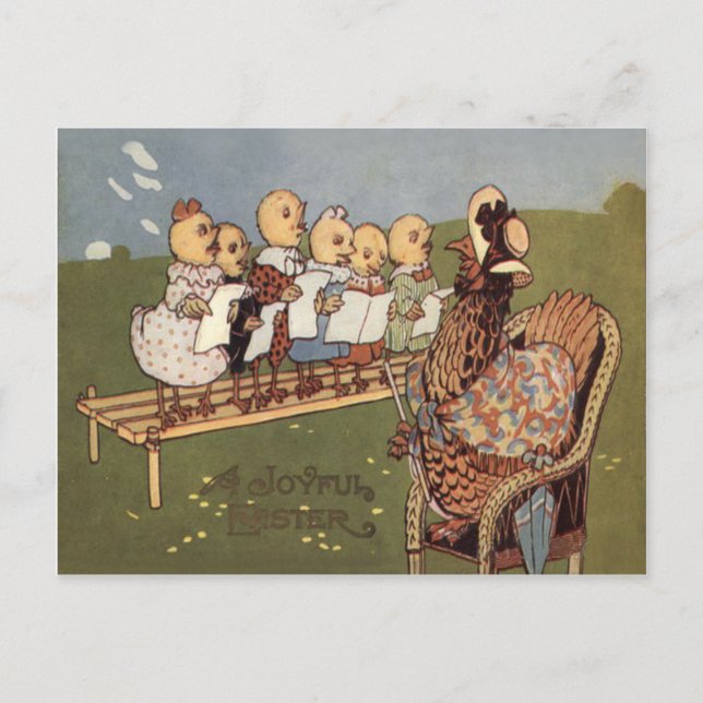 Cartes Pour Fêtes Annuelles Chorale de Pâques (Devant)