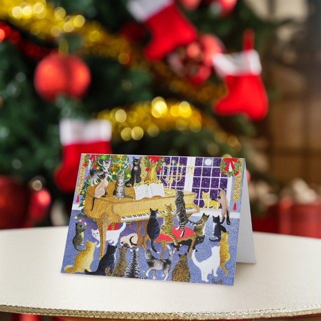Cartes Pour Fêtes Annuelles Chore de Noël (Card on table)