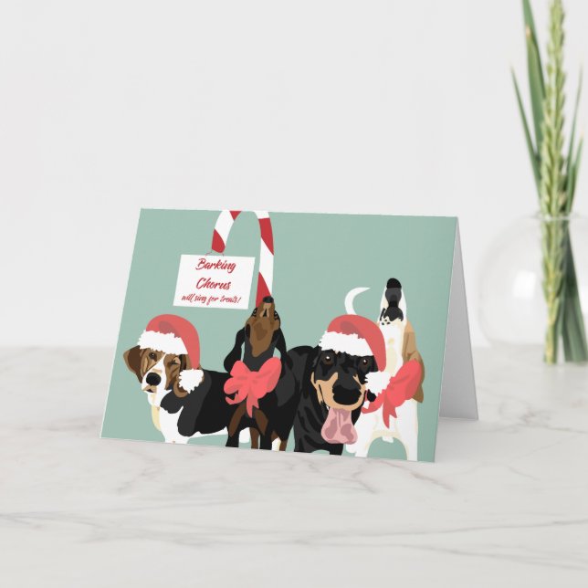 Cartes Pour Fêtes Annuelles Chorus écorce de peau (Devant)