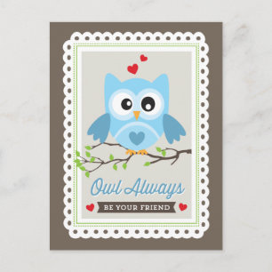 Cartes Pour Fêtes Annuelles Chouette Toujours ! par Origami Prints Valentine P